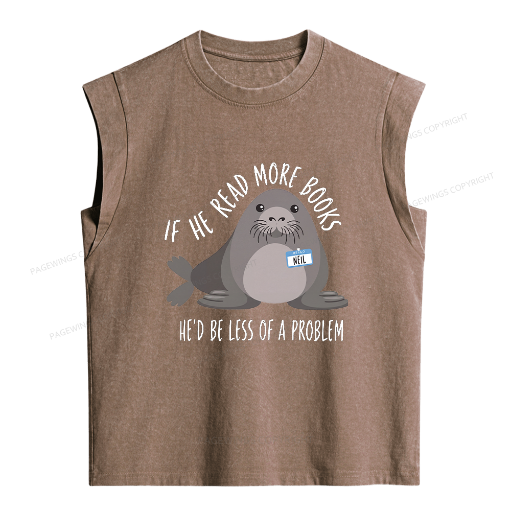 Pagewing Be the Whole Problem Women's Washed Tank Top