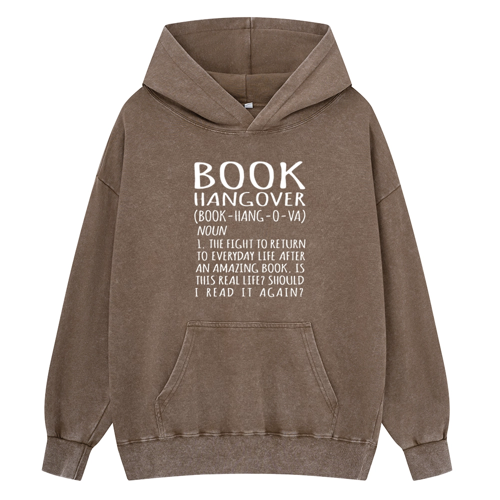 Pagewings Book Hangover Unisex Washed Hoodie