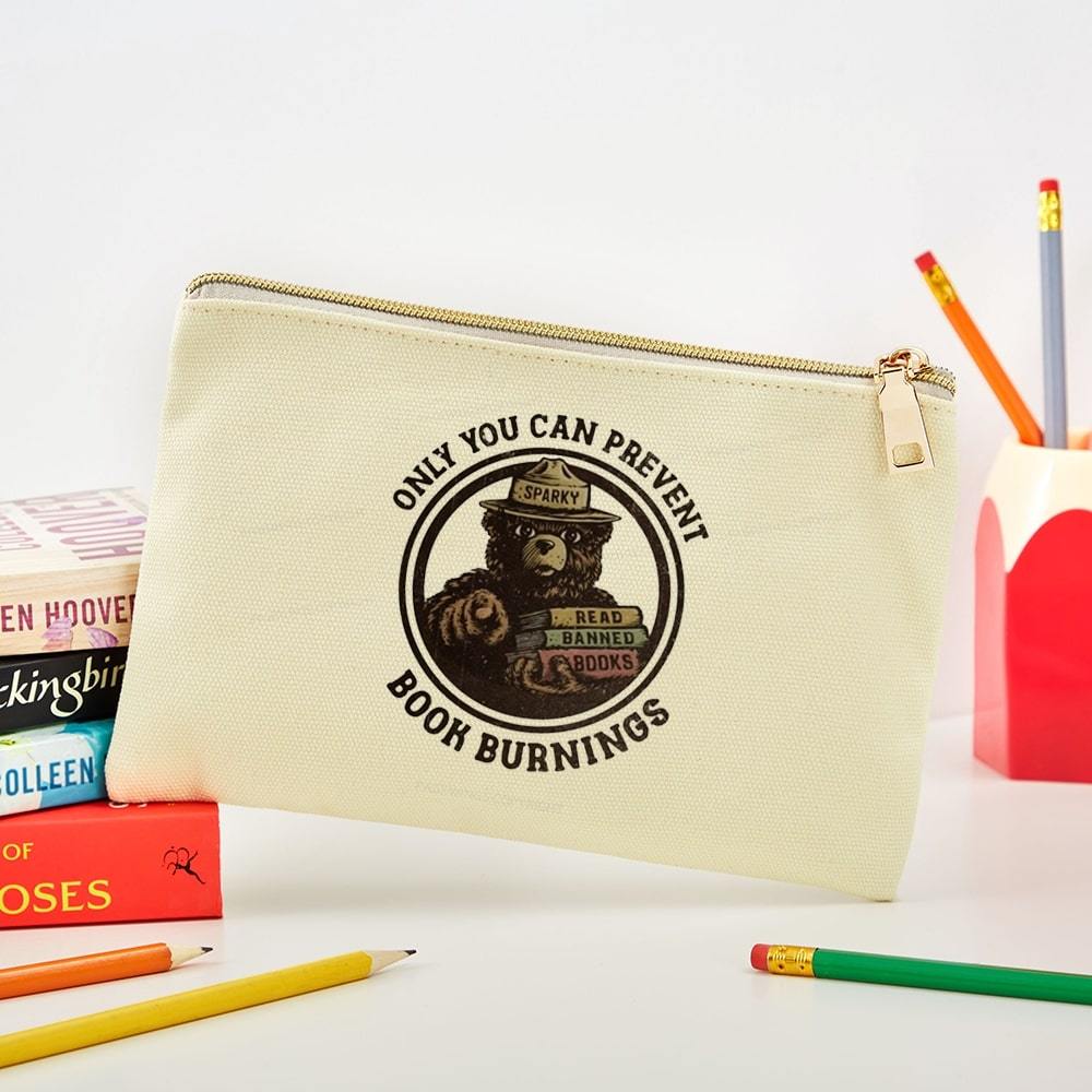 Pagewings Only You Can Prevent Book Burnings Pouch
