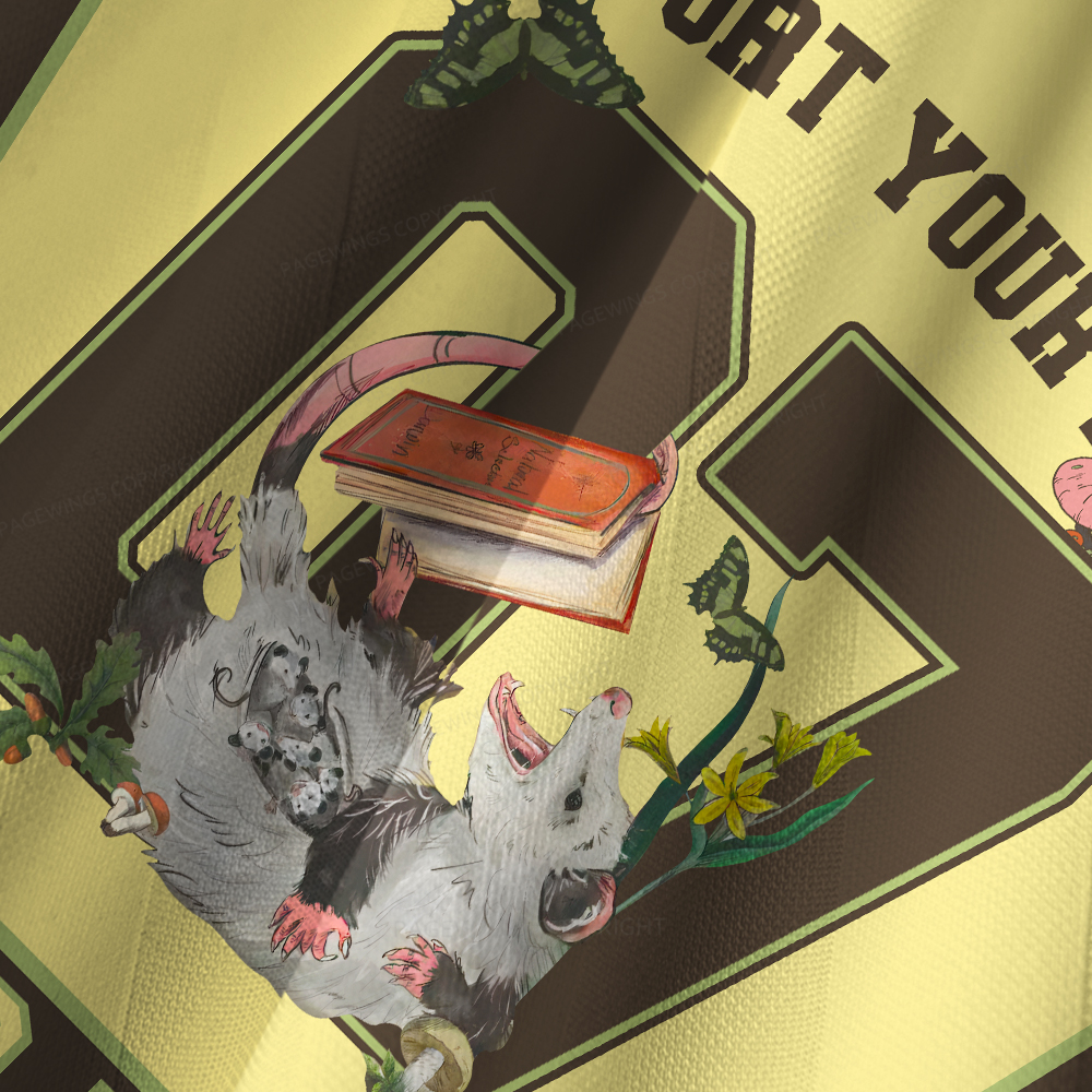 Pagewings Support Your Local Library Unisex Long Sleeve Jersey