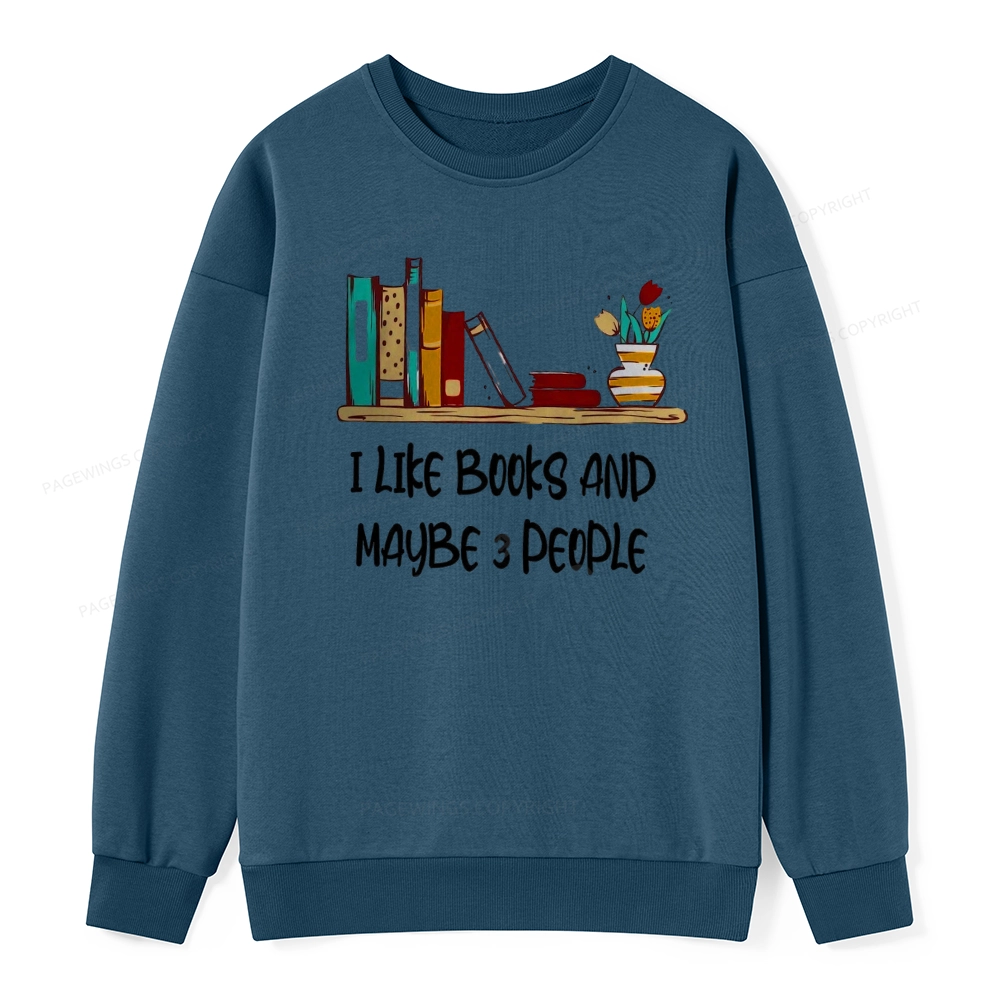 Pagewings  I Like Books World Unisex Classic Sweatshirt