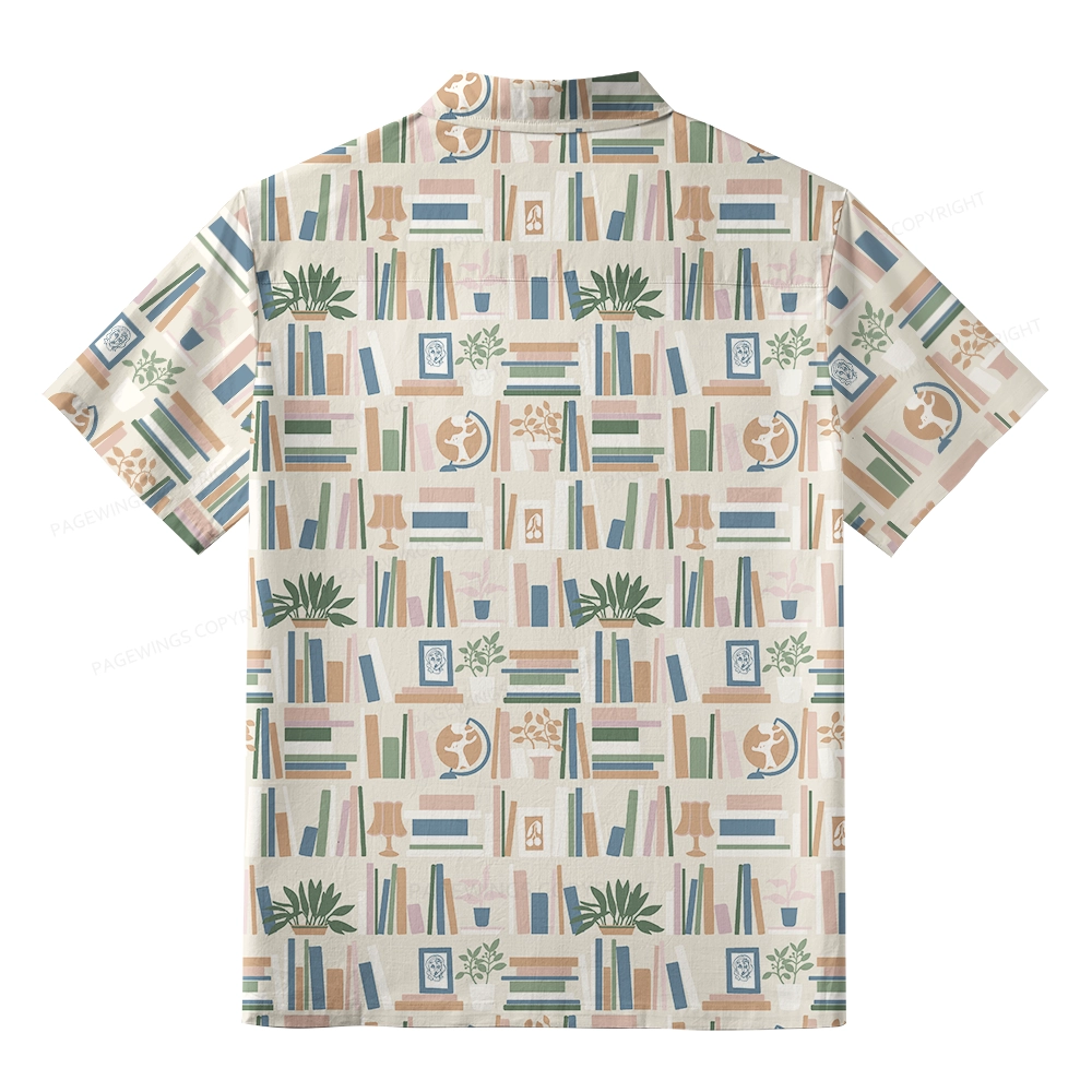 Pagewings Read Books All Day Unisex Hawaiian Shirt