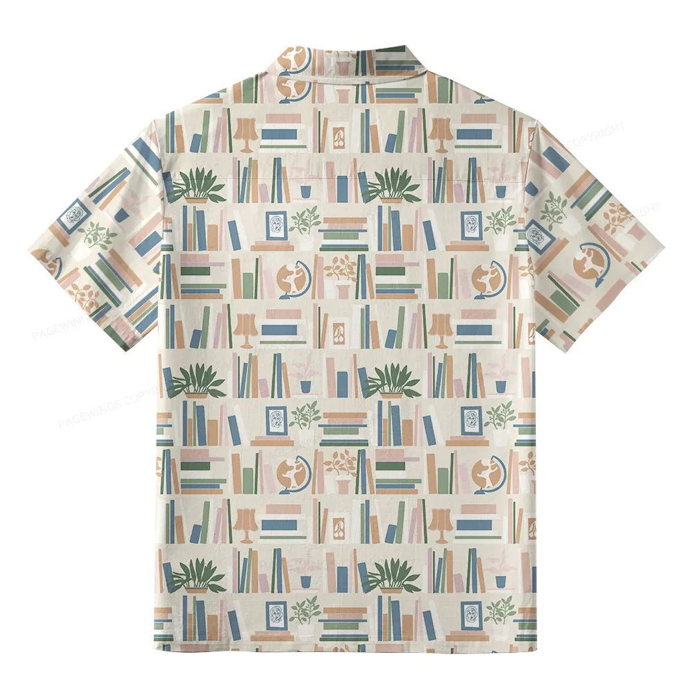 Pagewings Read Books All Day Unisex Hawaiian Shirt