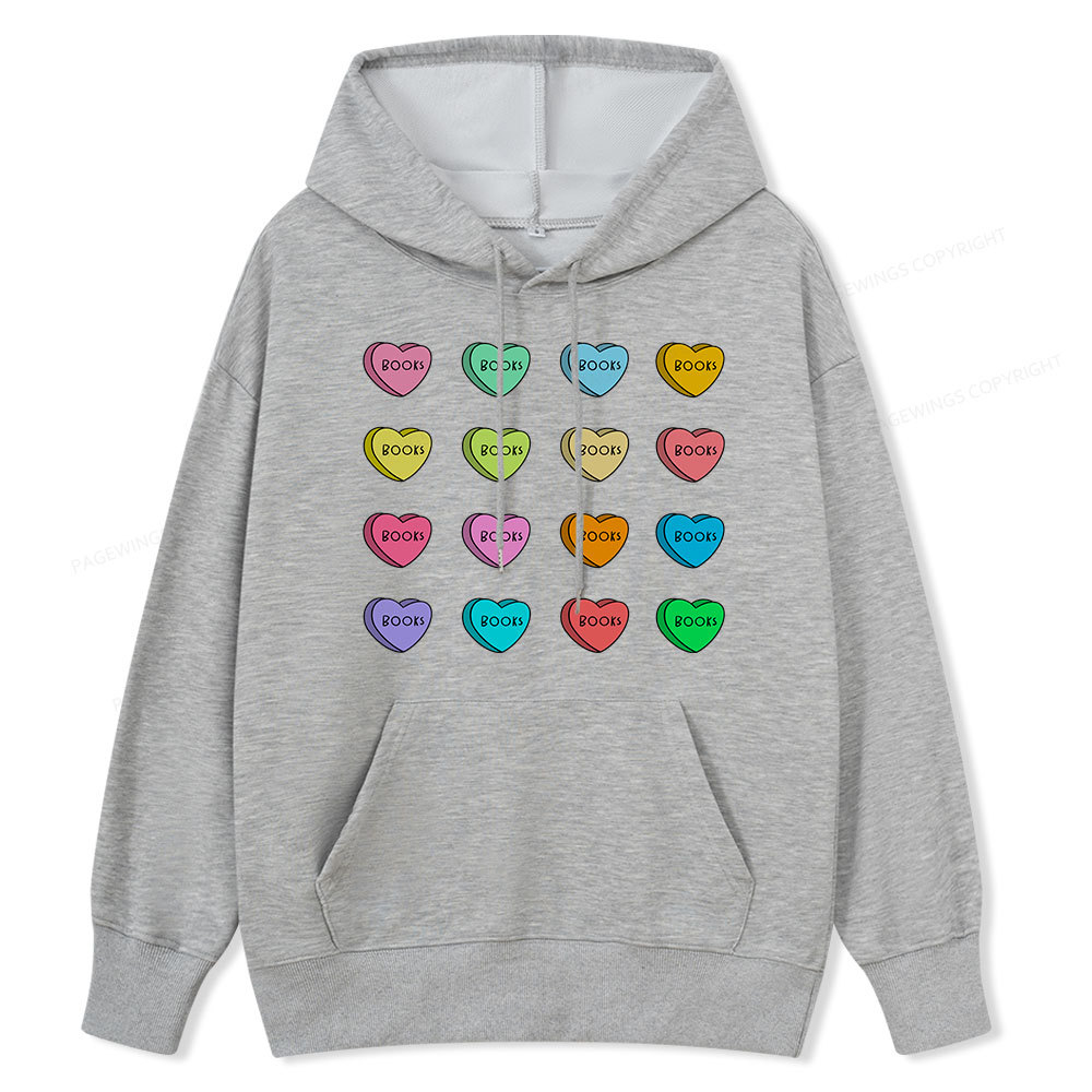 Pagewings Valentine's Day Librarian Unisex Classic Hoodie