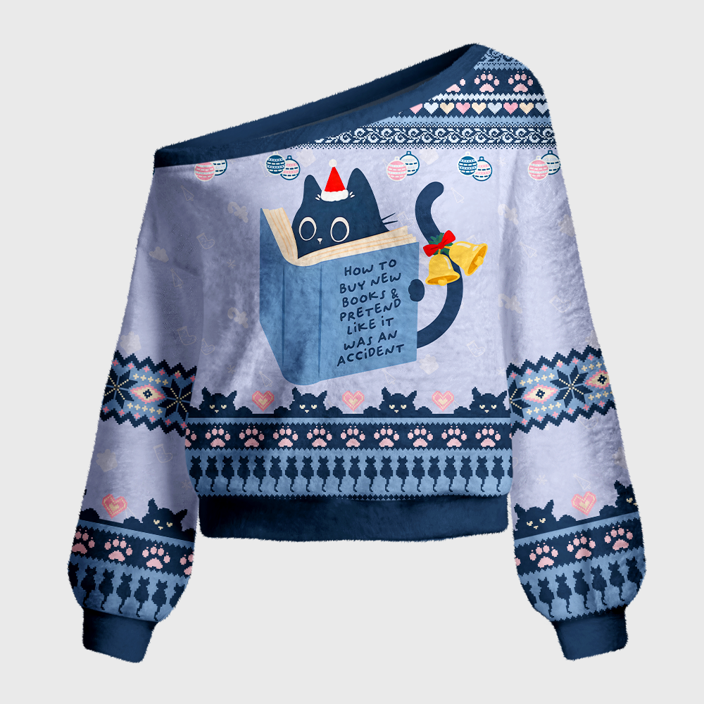 Pagewings How To Buy New Books Off Shoulder Ugly Knit Sweater