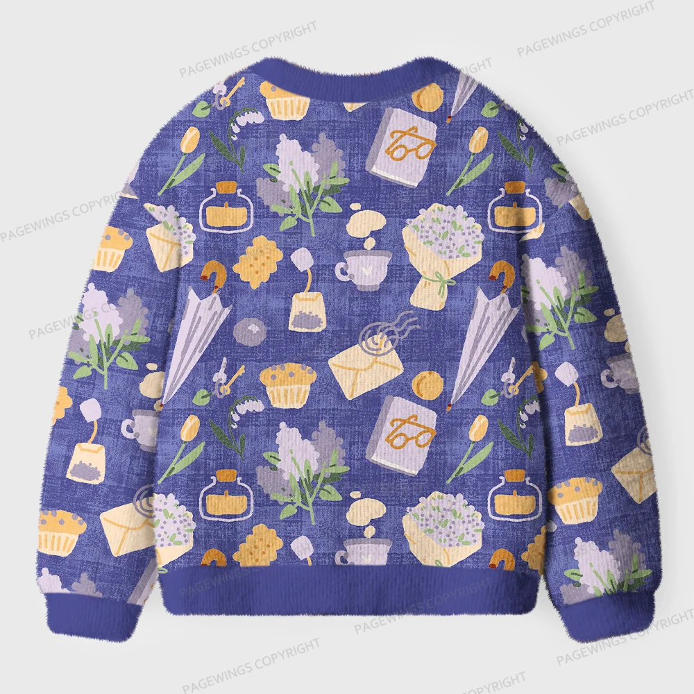 Pagewings Cozy Reading Unisex Ugly Cardigan Sweaters