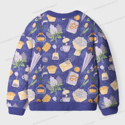 Pagewings Cozy Reading Unisex Ugly Cardigan Sweaters