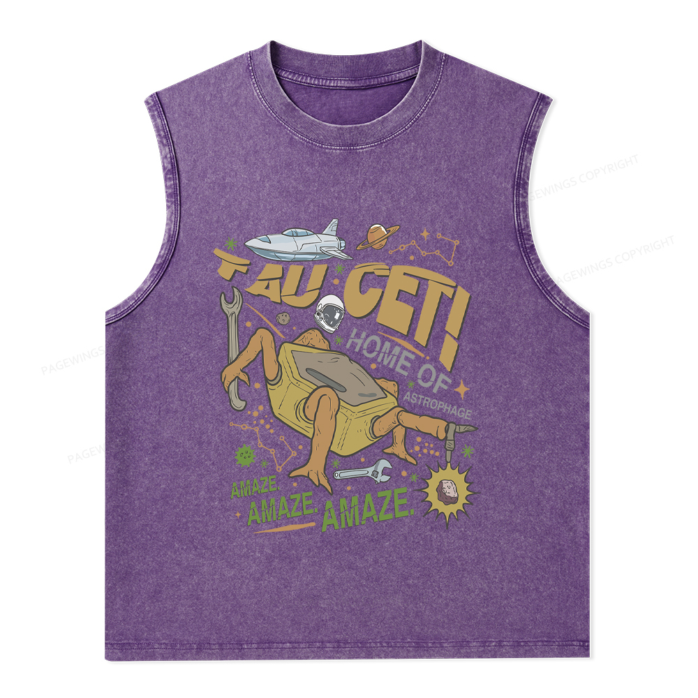 Pagewings Rocky Bookish Unisex Washed Tank Top