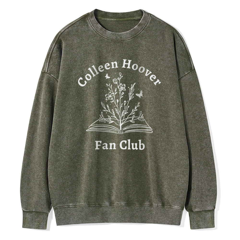 Pagewings Colleen Hoover Fan Club Unisex Washed Sweatshirt