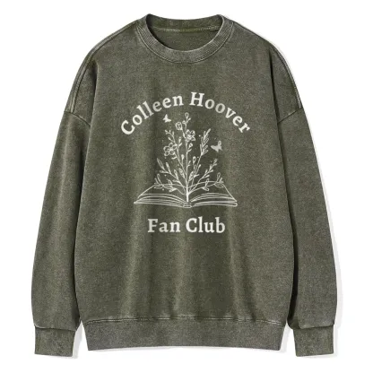 Pagewings Colleen Hoover Fan Club Unisex Washed Sweatshirt
