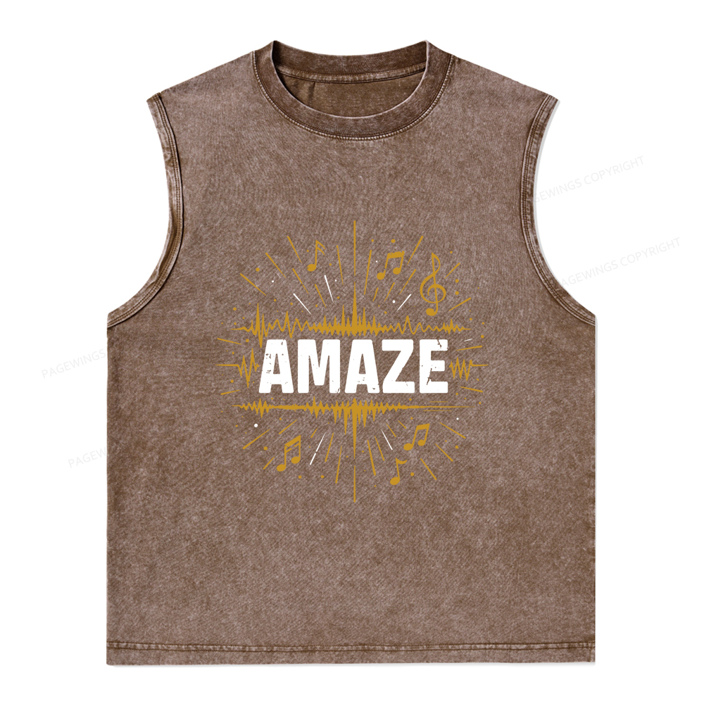 Pagewings Amaze Unisex Washed Tank Top