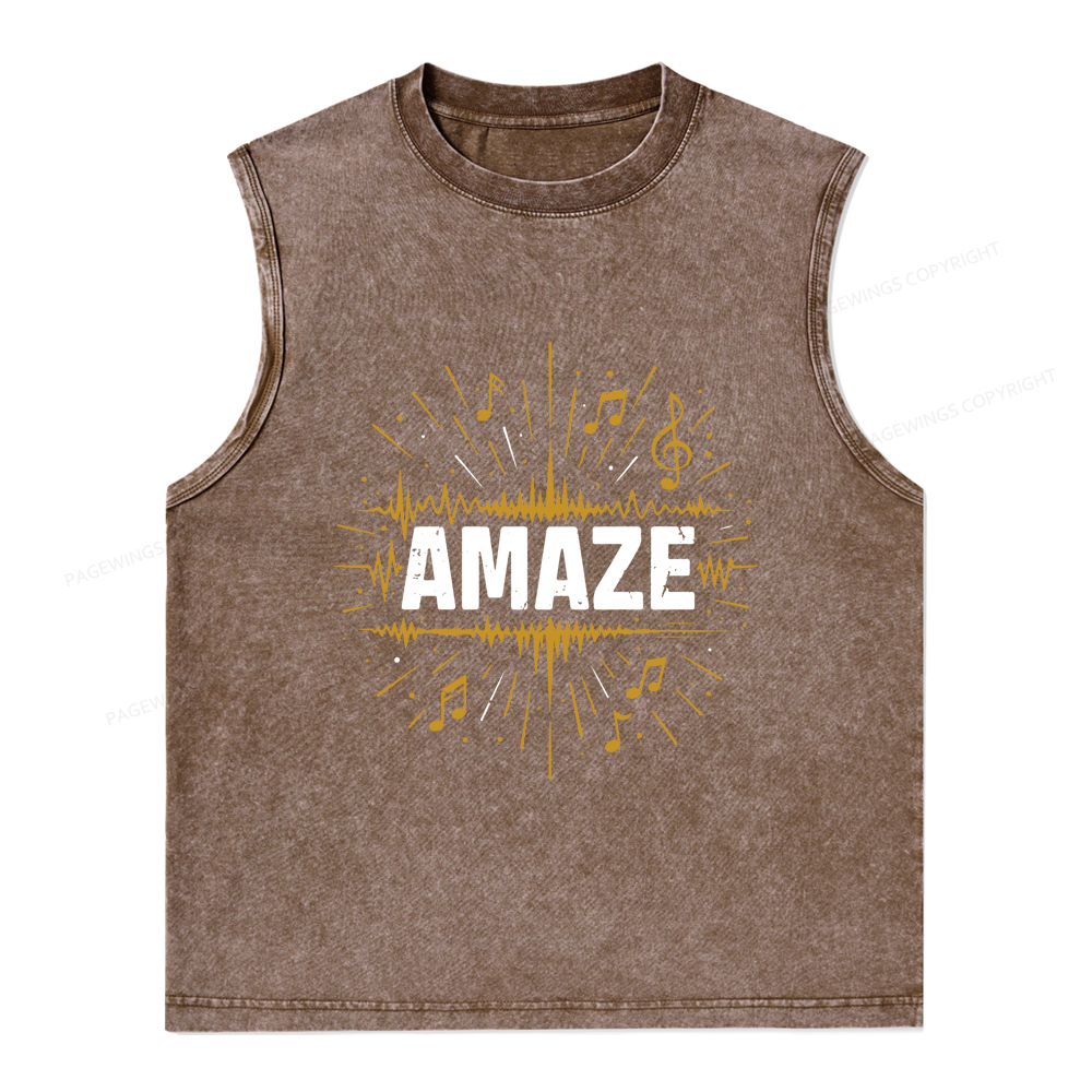 Pagewings Amaze Unisex Washed Tank Top