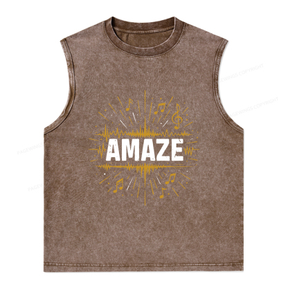 Pagewings Amaze Unisex Washed Tank Top