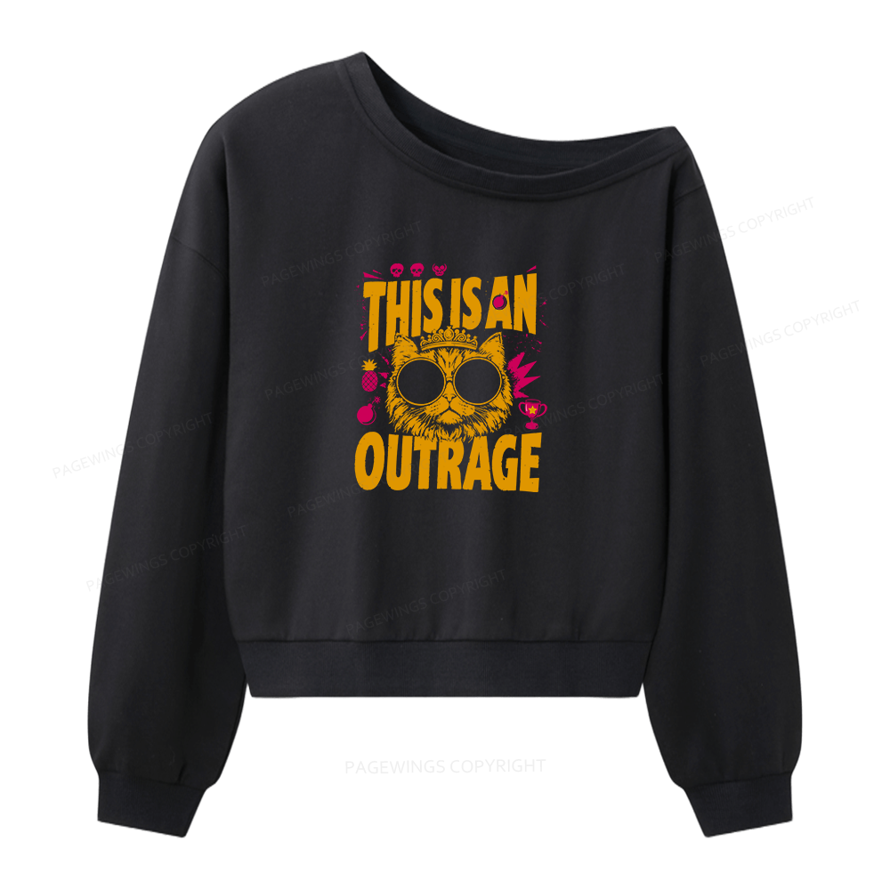 Pagewings Sci Fi Bookish Women Off Shoulder Sweatshirt