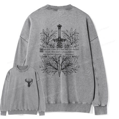 Pagewings Fireheart Unisex Washed Sweatshirt