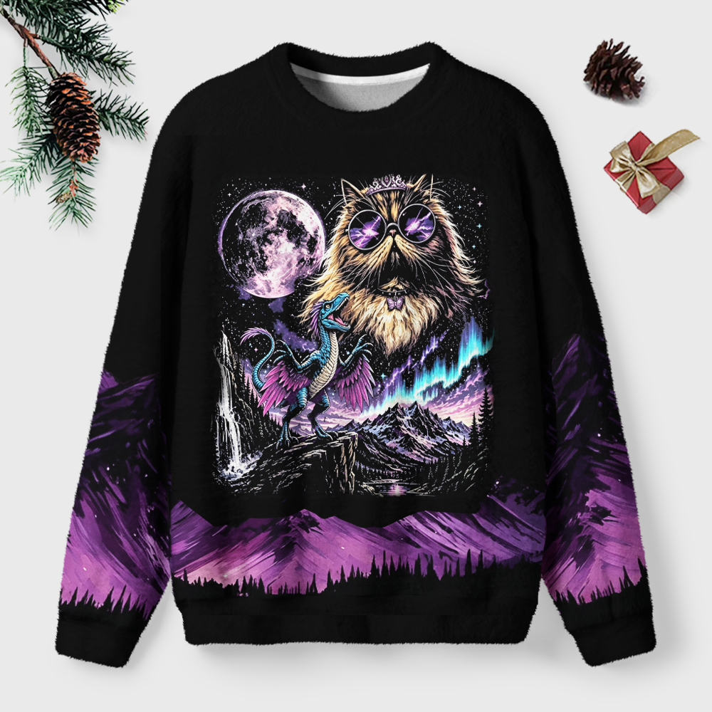 Pagewings Sci Fi Book Lover Unisex Ugly Light Knit Sweatshirt