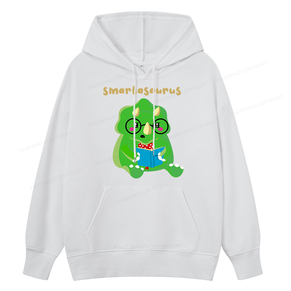 Pagewing Smart Dinosaur Is Reading Seriously Unisex Classic Hoodie