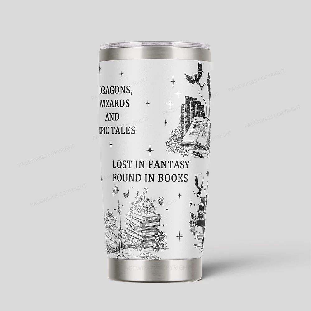 Pagewings Fantasy Readers Society Tumbler