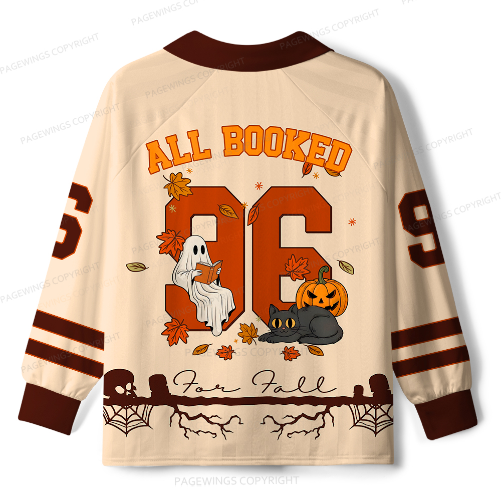 Pagewings All Booked Unisex Long Sleeve Jersey