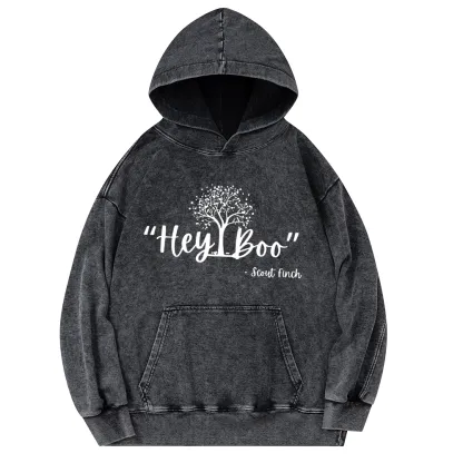 Pagewings To Kill a Mockingbird Unisex Washed Hoodie