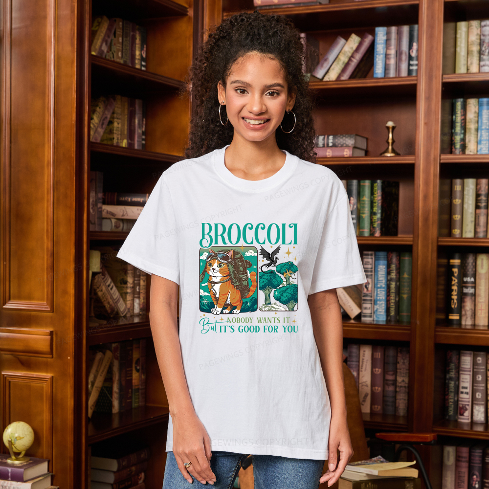 Pagewings Onyx Storm Broccoli Cat Unisex Classic T-shirt
