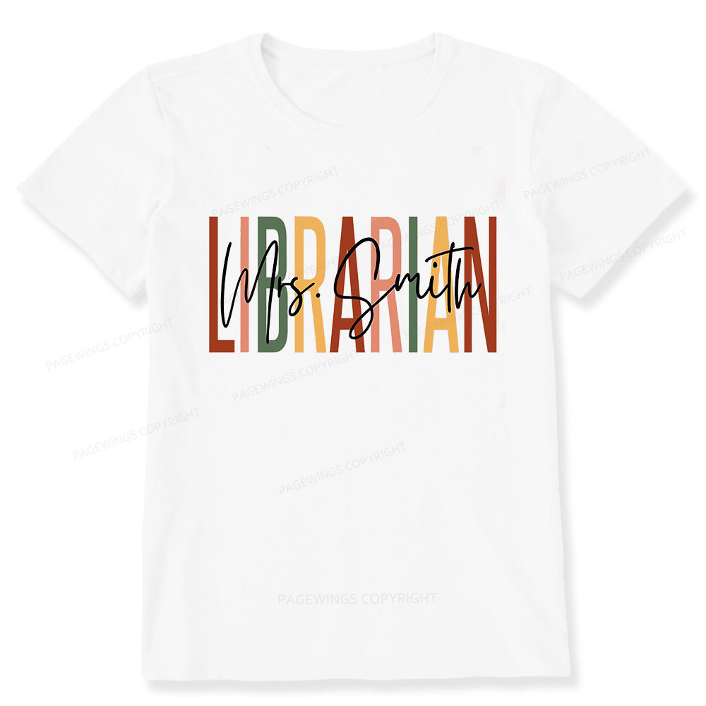 Pagewing Personalized Librarian Unisex Classic T-shirt