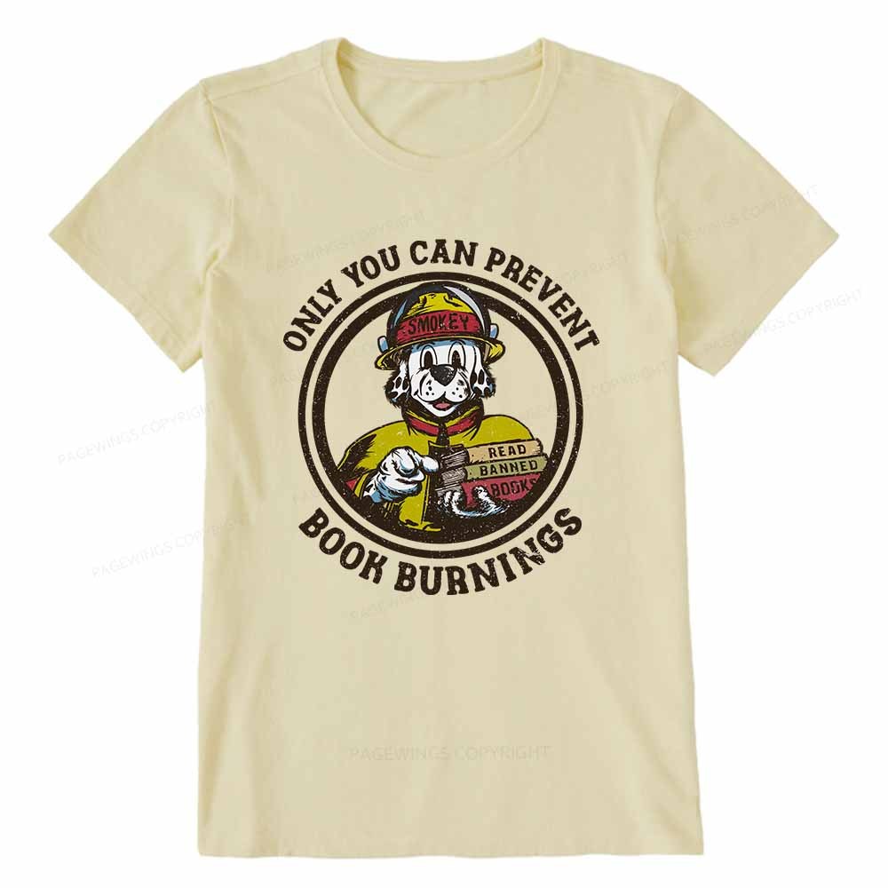 Pagewings Prevent Book Burnings Unisex Classic T-shirt