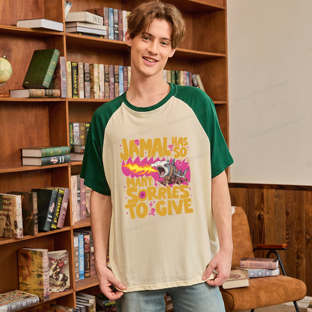 Pagewings Sci-Fi Novel Lover Raglan T-shirt