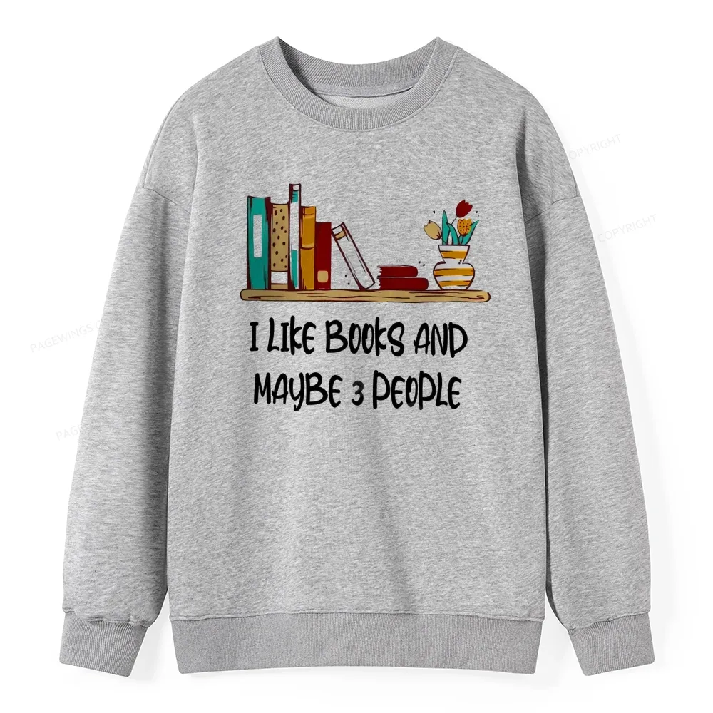 Pagewings  I Like Books World Unisex Classic Sweatshirt