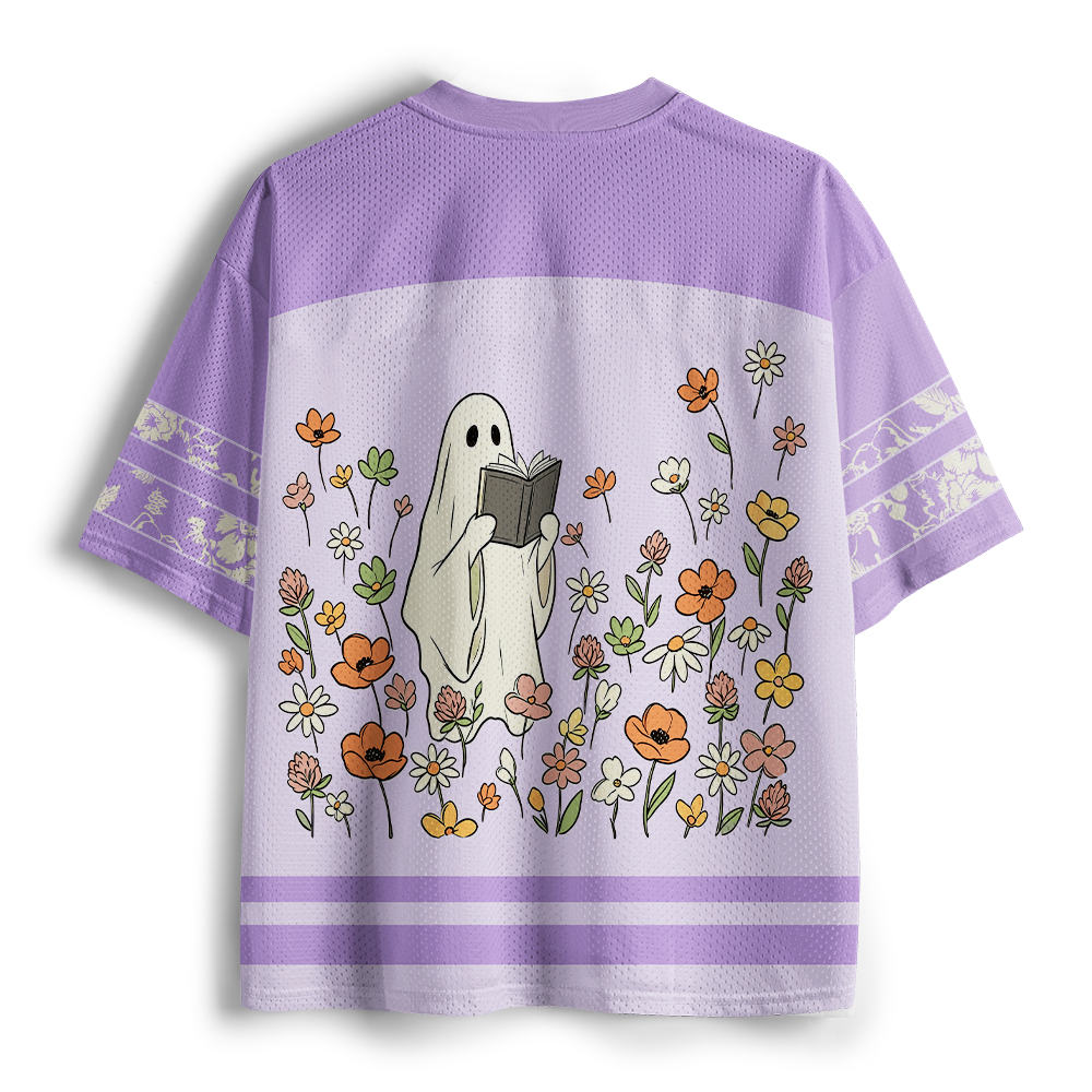 Pagewings Ghost Reading Unisex Mesh Jersey