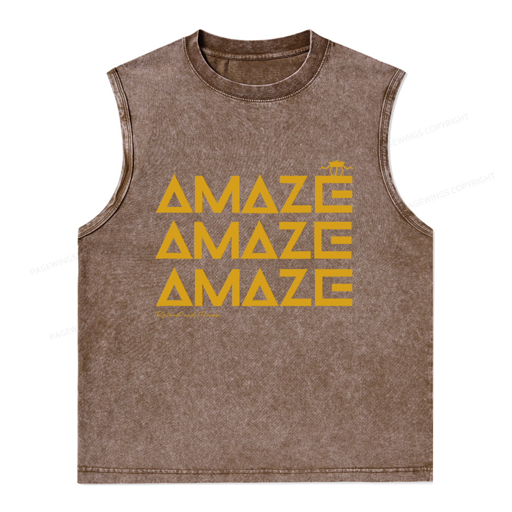 Pagewings Amaze Unisex Washed Tank Top
