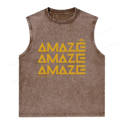 Pagewings Amaze Unisex Washed Tank Top
