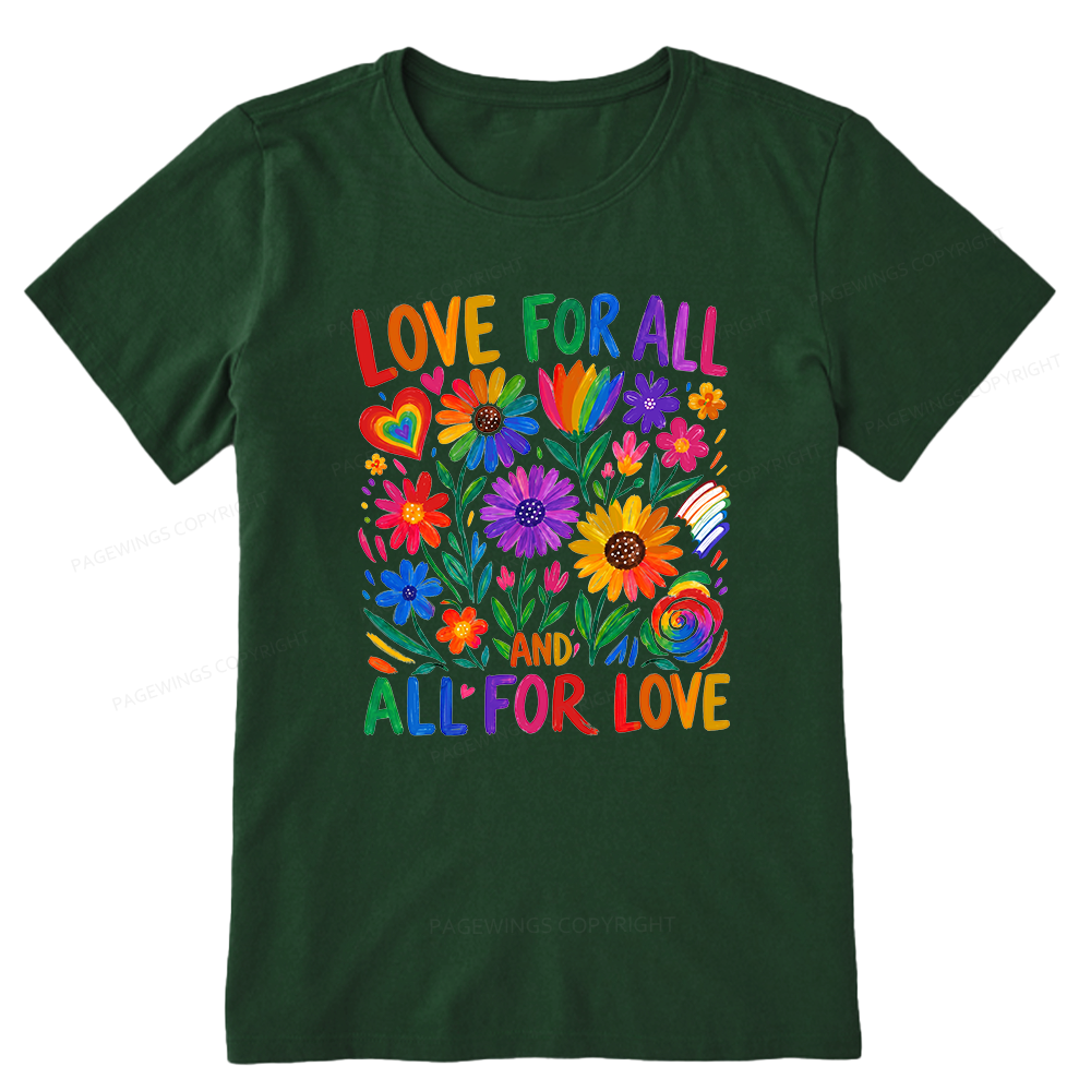 Pagewings Love For All Unisex Classic T-shirt
