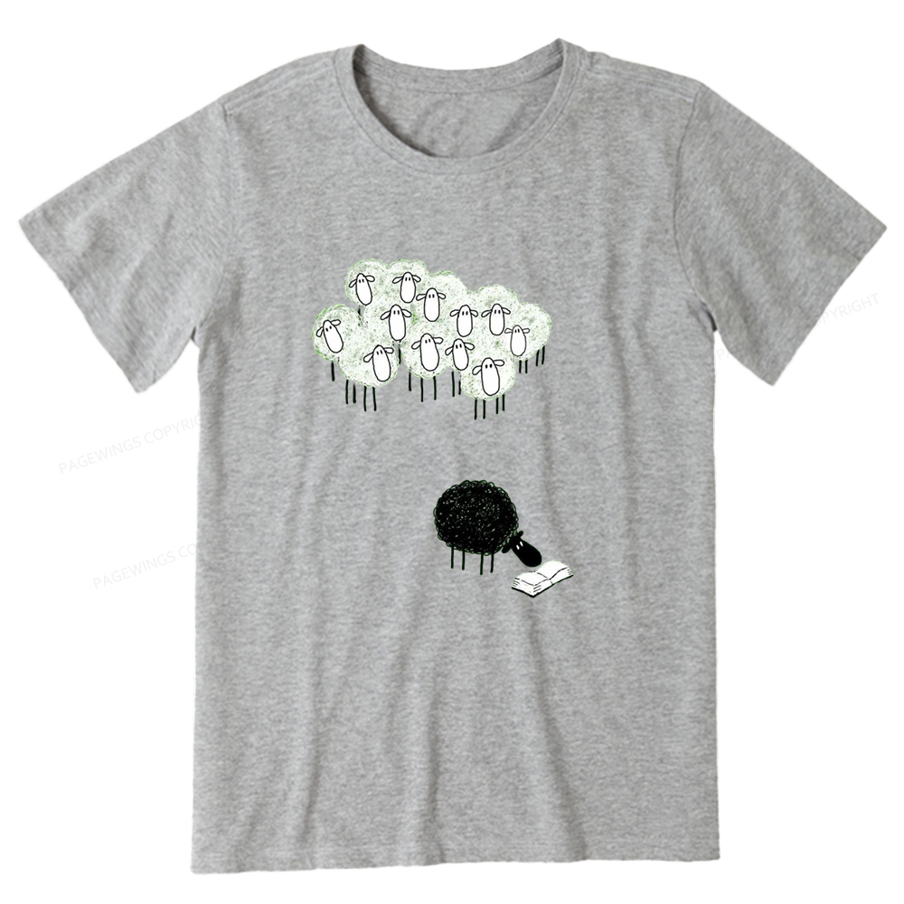 Pagewings Reading Fluffy Flock Unisex Classic T-shirt