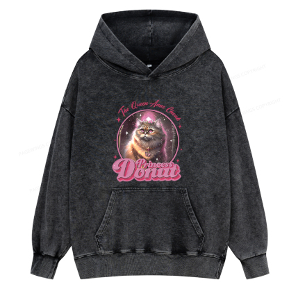Pagewing Princess Donut Unisex Washed Hoodie