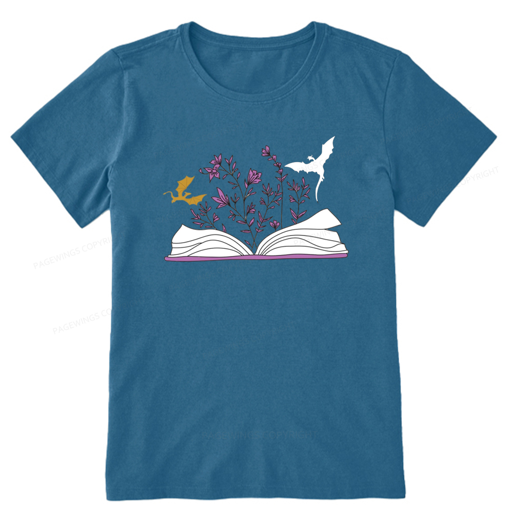 Pagewings The Flying Dragon In The Book Unisex Classic T-shirt