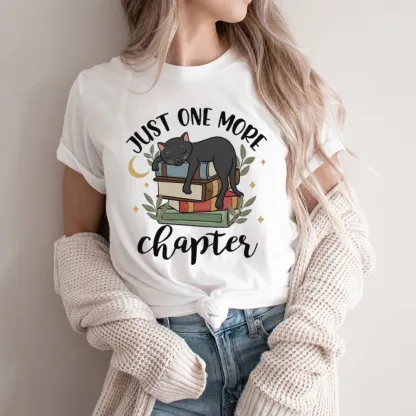 Pagewings Just One More Chapter Adorable Cat Unisex Classic T-shirt