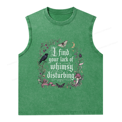 Pagewings Lack of Whimsy Unisex Washed Tank Top