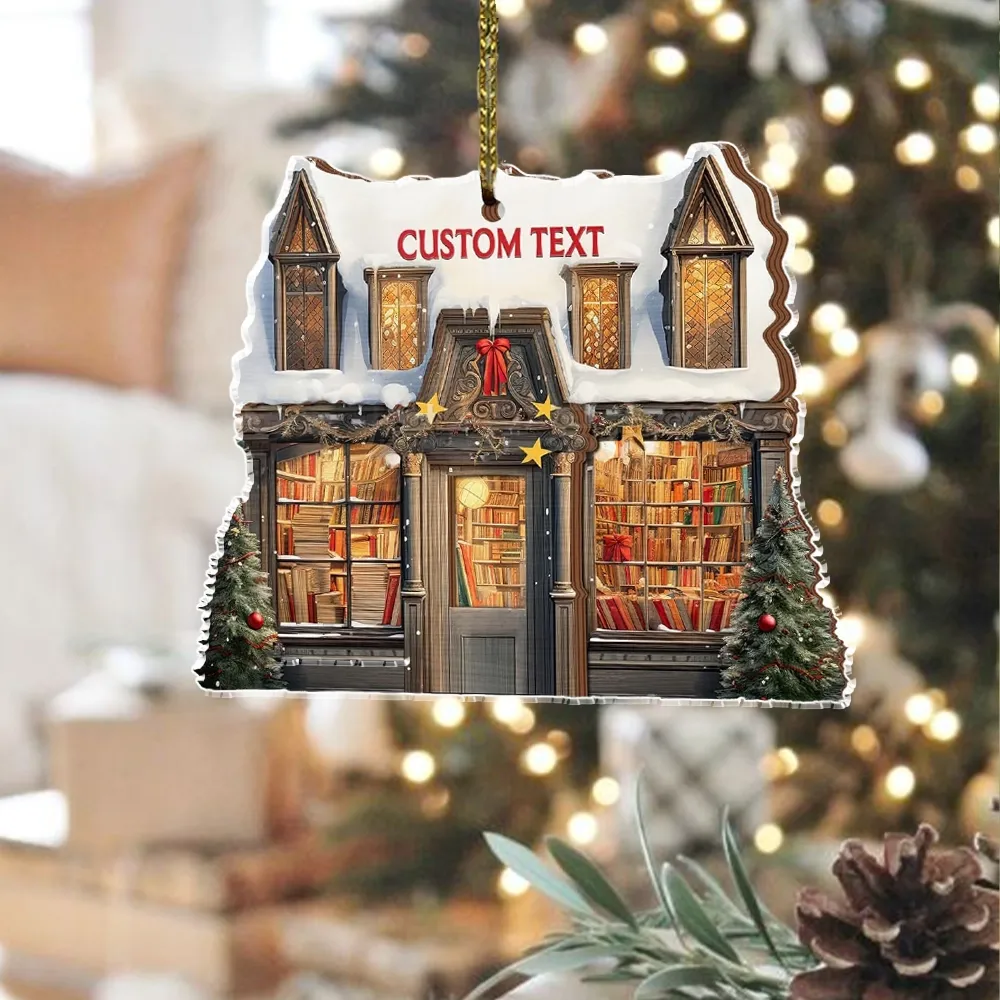 Pagewings Personalized Christmas Bookstore Ornament