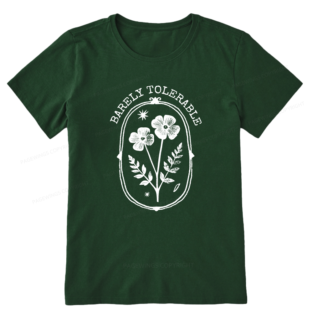 Pagewings Barely Tolerable Unisex Classic T-shirt