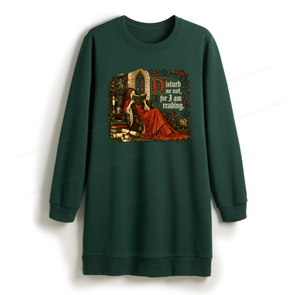 Pagewings Medieval Reading Sweatshirt Dress