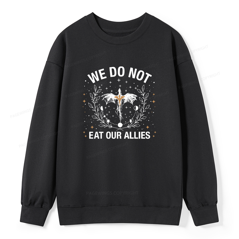 Pagewings We Do Not Eat Our Allies Unisex Classic Sweatshirt