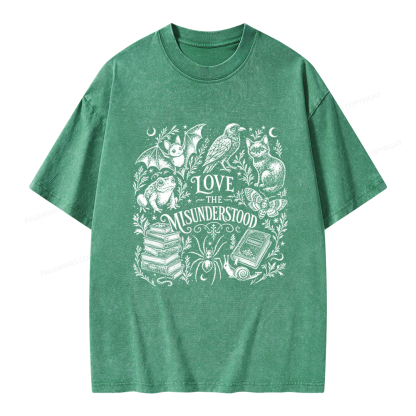 Pagewings Love The Misunderstood Unisex Washed T-shirt