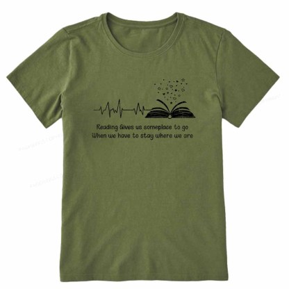 Pagewings Book Lovers Reading Reading Book Unisex Classic T-shirt