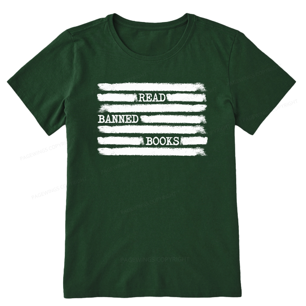 Pagewings Read Banned Books Bookworm Librarian Unisex Classic T-shirt