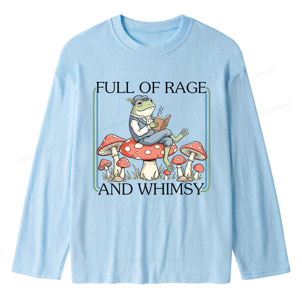 Pagewings Full Of Rage and Whimsy Unisex Lightweight Long Sleeve T-Shirt