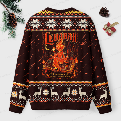 Pagewings Fantasy Book Lover Unisex Ugly Light Knit Sweatshirt