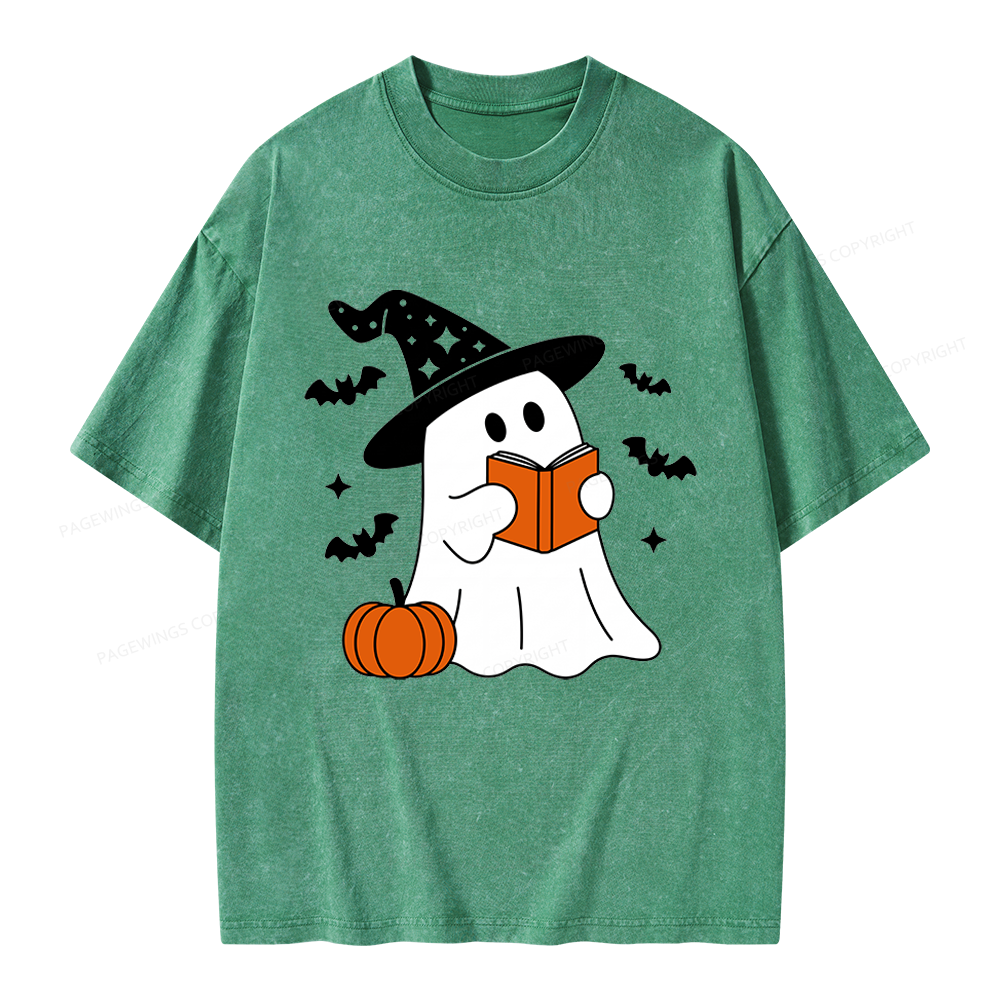 Pagewings All Booked For Fall Unisex Washed T-shirt