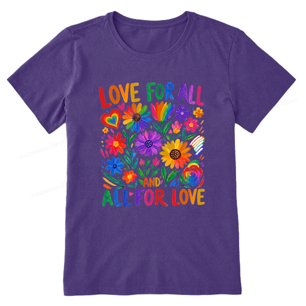 Pagewings Love For All Unisex Classic T-shirt