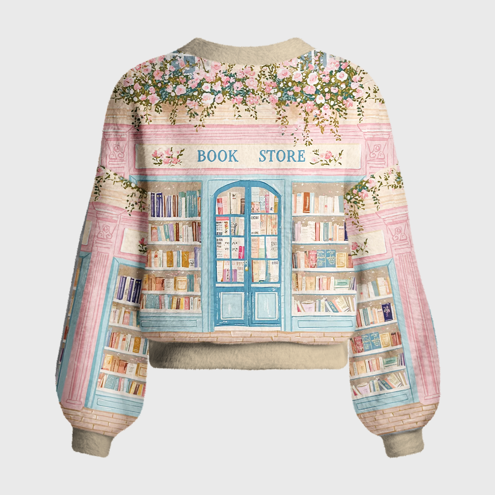 Pagewings Bookstore Women's Cardigan Sweater